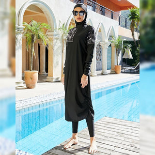 Maxi Length Burkini - Huriya Swimwearvariant_sku#Maxi Length Burkini0Huriya SwimwearBlue(AE存量)****SCHINA