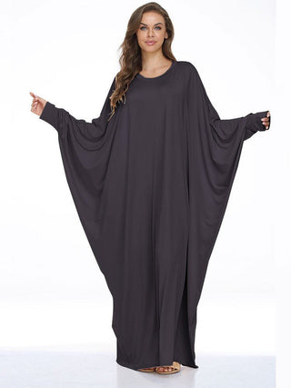 Moroccan batwing kaftan - Huriya Swimwearvariant_sku#Moroccan batwing kaftan0Huriya SwimwearBlackOne Size