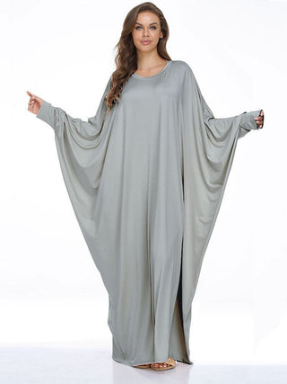 Moroccan batwing kaftan - Huriya Swimwearvariant_sku#Moroccan batwing kaftan0Huriya SwimwearGrayOne Size